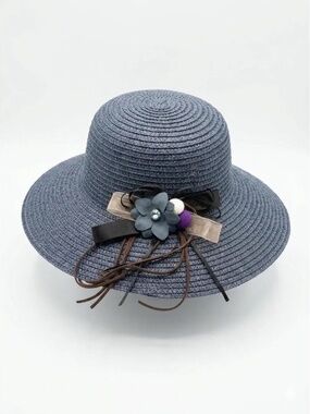 Blue Gray Sun Hat